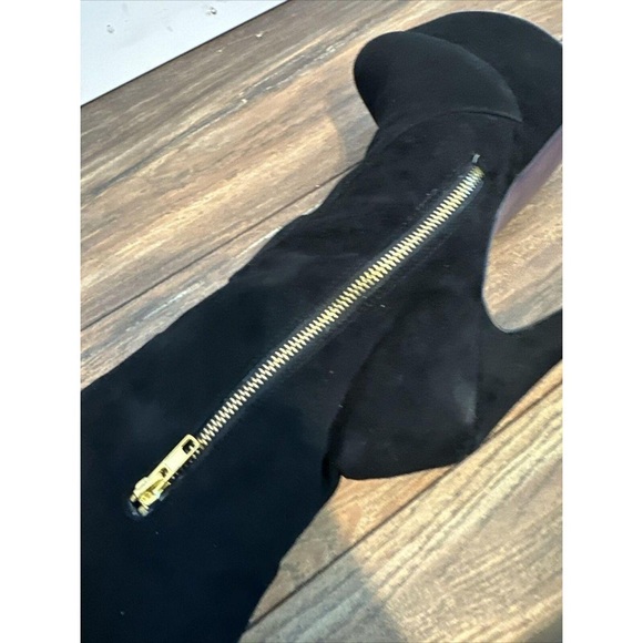 LONDON TRASH Croix Over the Knee Suede Boots - Picture 4 of 6